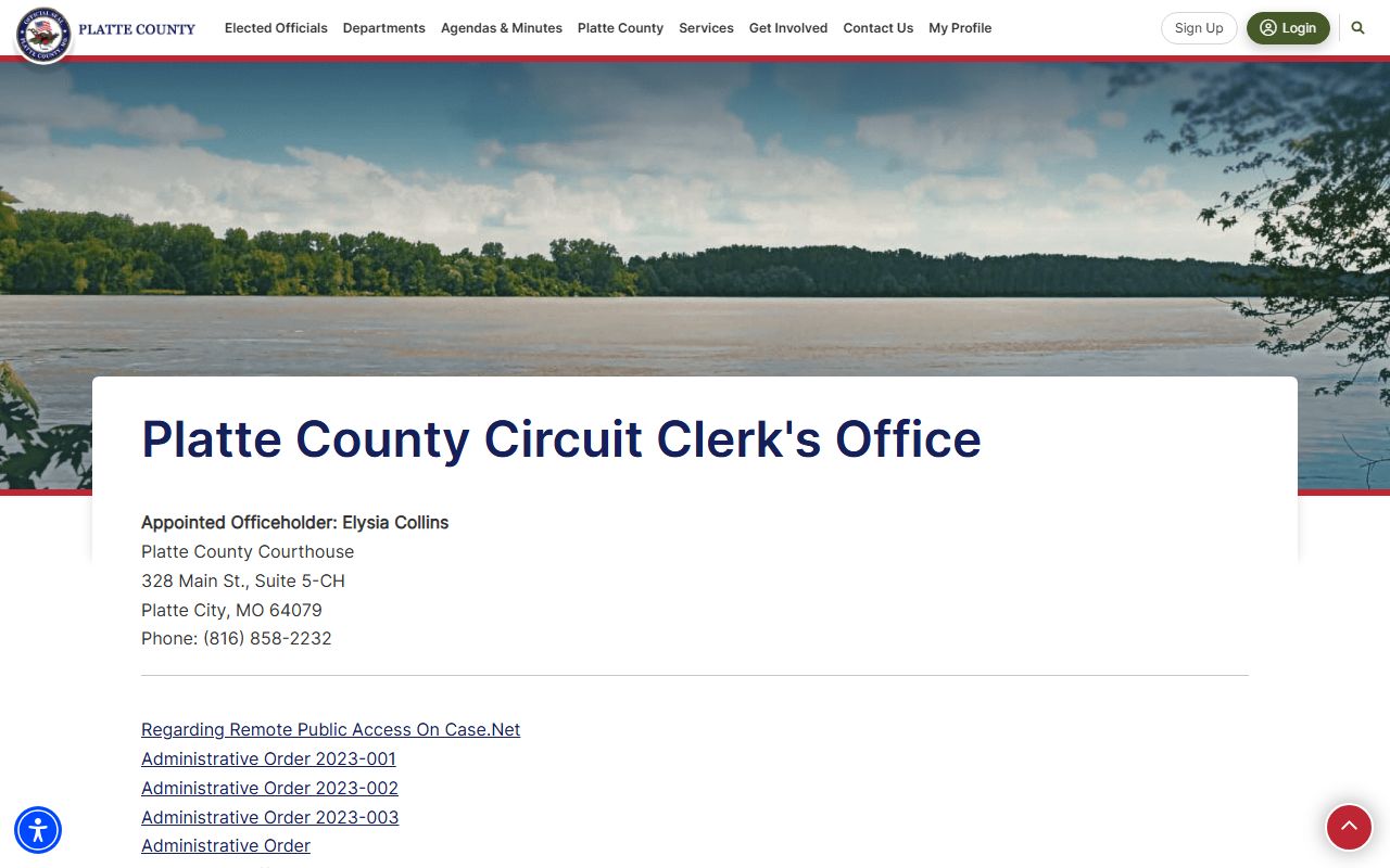 Platte County Circuit Clerk records office source