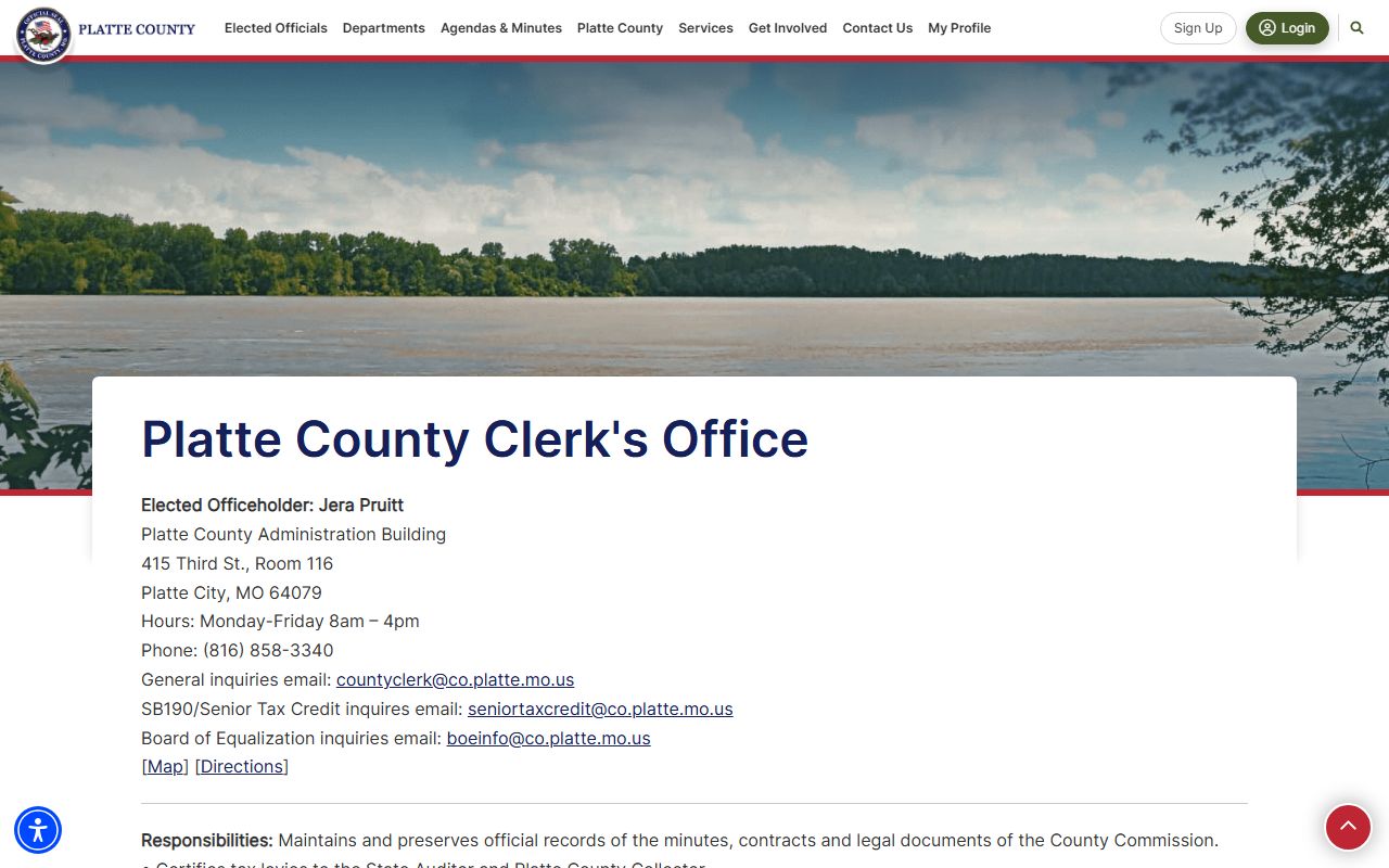 Platte County Circuit Clerk records compared with County Clerk records
