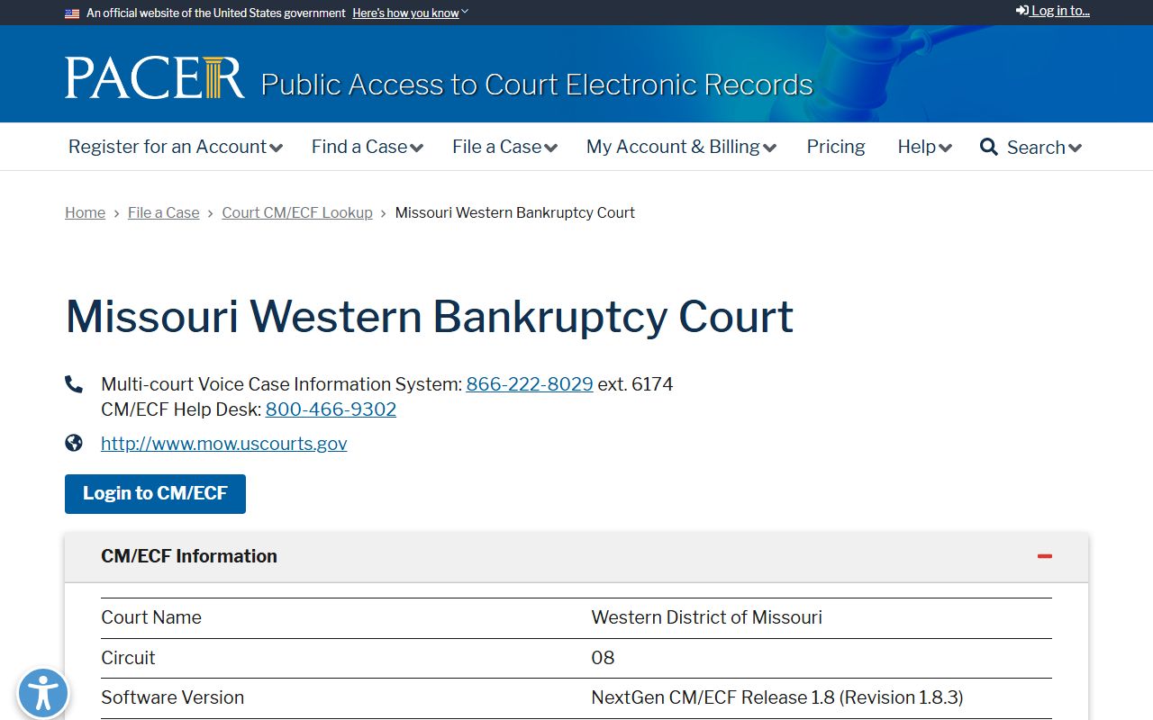Platte County arrest records and court charges PACER bankruptcy lookup