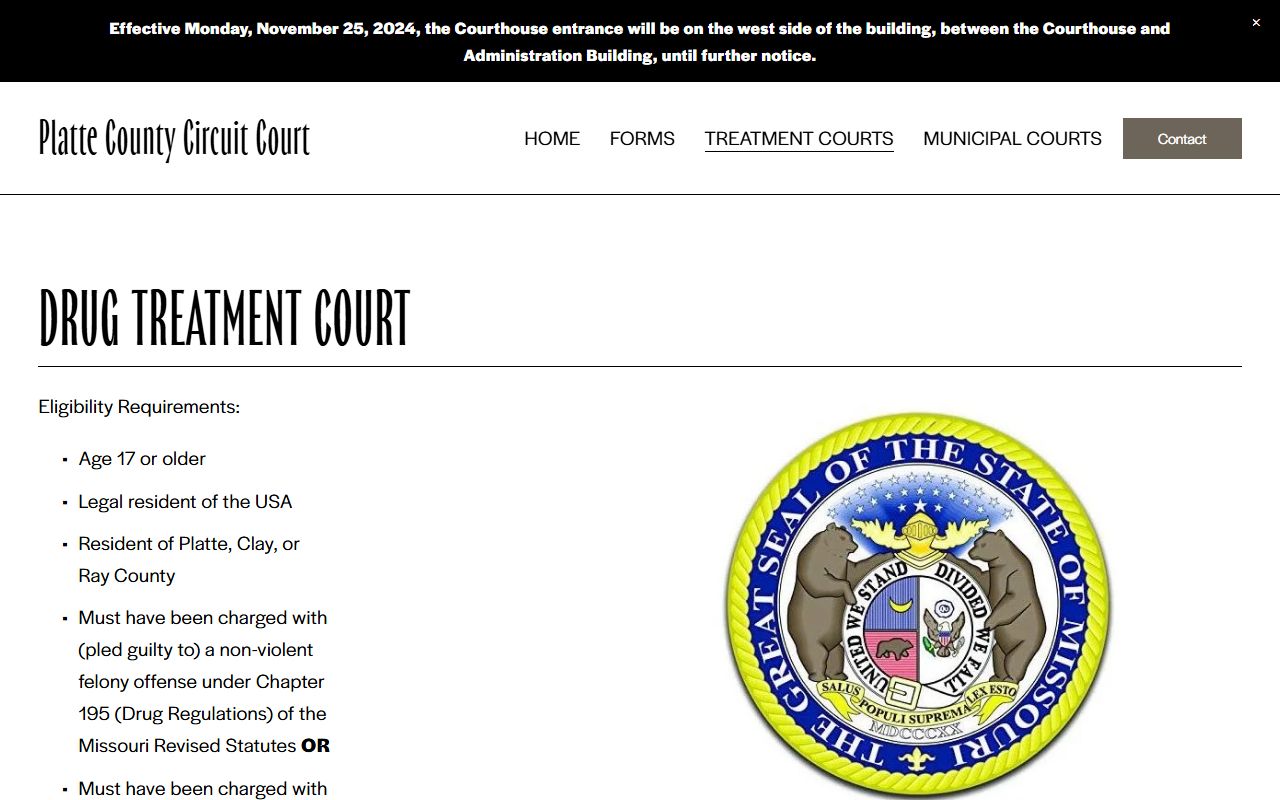 Platte County Circuit Court Drug Treatment Court source