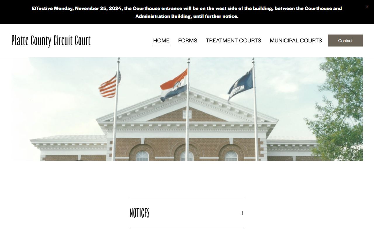 Platte County Court records 6th Judicial Circuit website